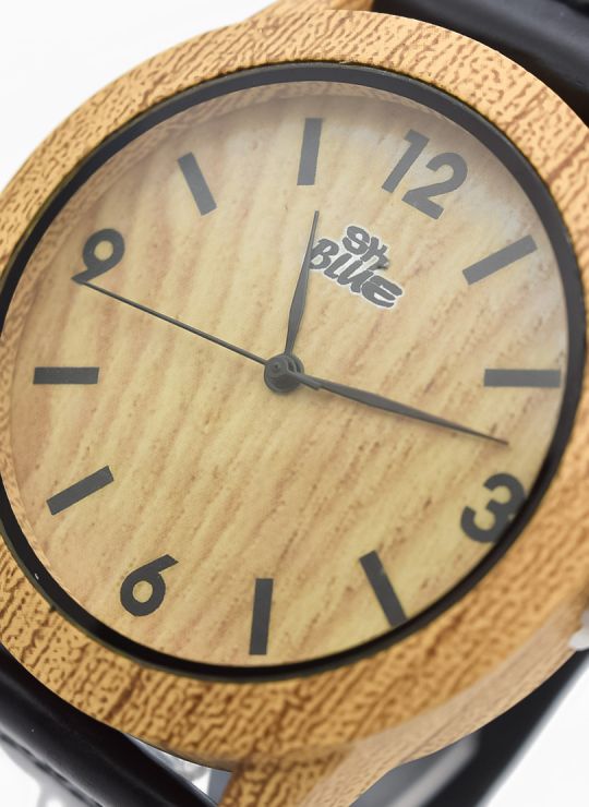 RELOJ  CALIDAD AA PULSO SILICONA/CUERO SINT / TELA CON MAQUINARIA METALICA / NO SUMERGIBLE BLUE NIGHT