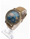 RELOJ  CALIDAD AA PULSO SILICONA/CUERO SINT / TELA CON MAQUINARIA METALICA / NO SUMERGIBLE BLUE NIGHT