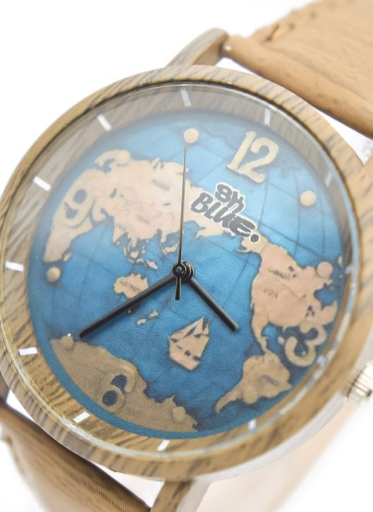 RELOJ  CALIDAD AA PULSO SILICONA/CUERO SINT / TELA CON MAQUINARIA METALICA / NO SUMERGIBLE BLUE NIGHT