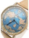 RELOJ  CALIDAD AA PULSO SILICONA/CUERO SINT / TELA CON MAQUINARIA METALICA / NO SUMERGIBLE BLUE NIGHT