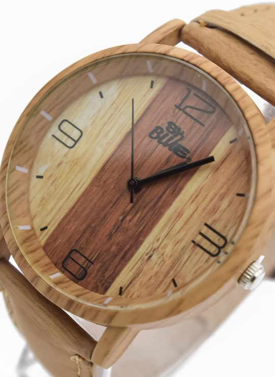 RELOJ  CALIDAD AA PULSO SILICONA/CUERO SINT / TELA CON MAQUINARIA METALICA / NO SUMERGIBLE BLUE NIGHT