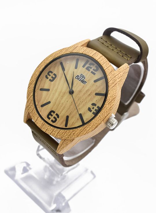 RELOJ  CALIDAD AA PULSO SILICONA/CUERO SINT / TELA CON MAQUINARIA METALICA / NO SUMERGIBLE BLUE NIGHT