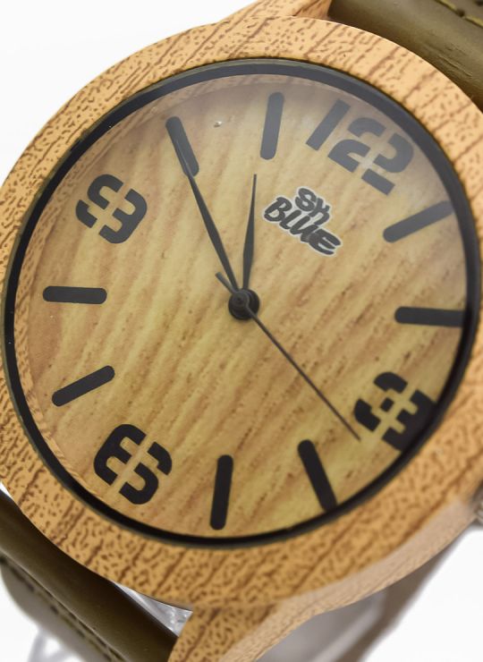 RELOJ  CALIDAD AA PULSO SILICONA/CUERO SINT / TELA CON MAQUINARIA METALICA / NO SUMERGIBLE BLUE NIGHT