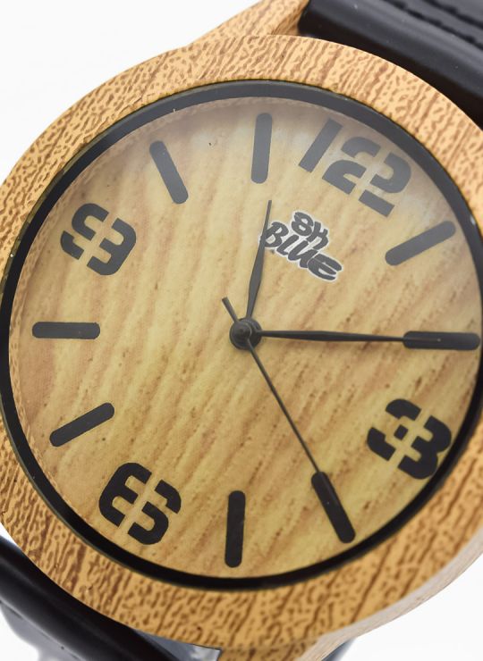 RELOJ  CALIDAD AA PULSO SILICONA/CUERO SINT / TELA CON MAQUINARIA METALICA / NO SUMERGIBLE BLUE NIGHT