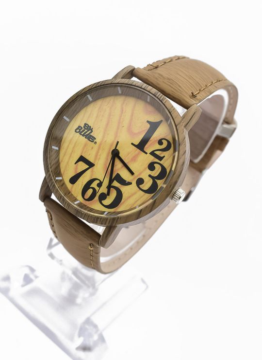 RELOJ  CALIDAD AA PULSO SILICONA/CUERO SINT / TELA CON MAQUINARIA METALICA / NO SUMERGIBLE BLUE NIGHT
