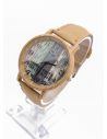 RELOJ  CALIDAD AA PULSO SILICONA/CUERO SINT / TELA CON MAQUINARIA METALICA / NO SUMERGIBLE BLUE NIGHT