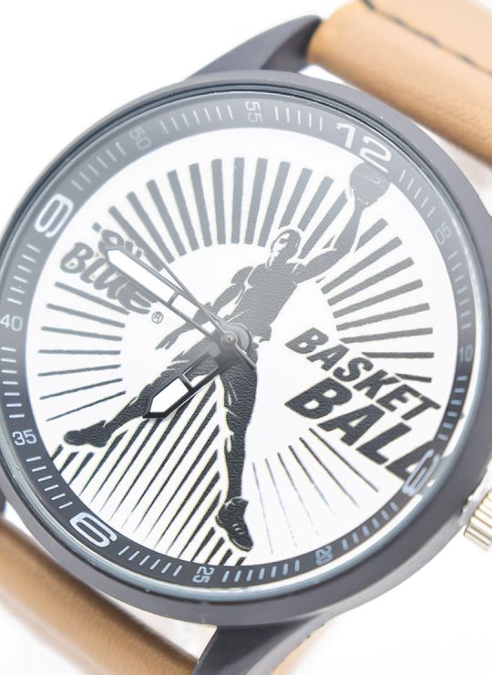 RELOJ  CALIDAD AA PULSO SILICONA/CUERO SINT / TELA CON MAQUINARIA METALICA / NO SUMERGIBLE BLUE NIGHT