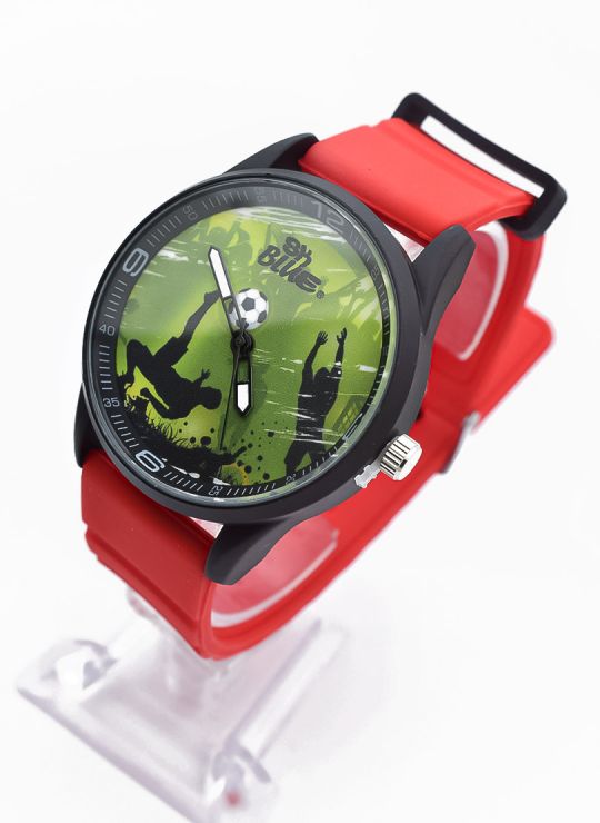 RELOJ  CALIDAD AA PULSO SILICONA/CUERO SINT / TELA CON MAQUINARIA METALICA / NO SUMERGIBLE BLUE NIGHT