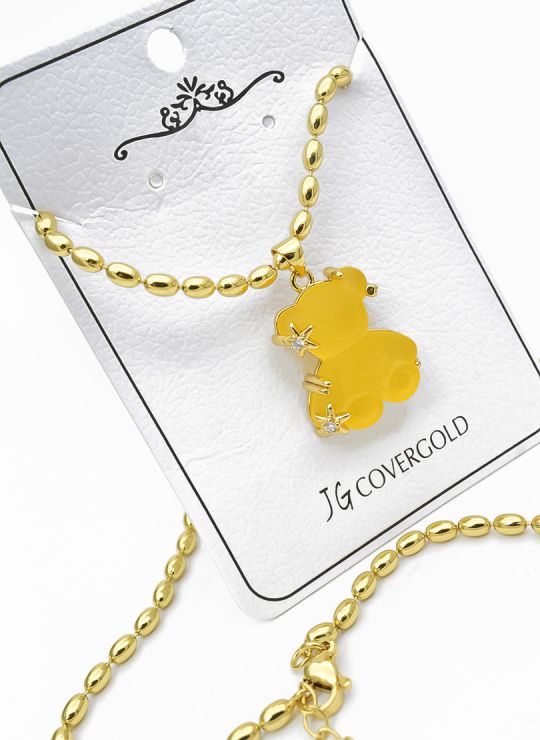 SET DE COLLAR, DIJE Y ARETES EN COVERGOLD CON MICROCIRCIONES RODINADO INCLUYE CADENA FRAMBUESA 