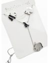 SET DE COLLAR, DIJE Y ARETES EN ACERO INOXIDABLE 316L