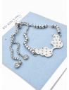 PULSERA/BRAZALETE EN RODIO GARANTIZADO MICROCIRCONES