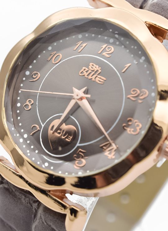 RELOJ ANALOGO CALIDAD AA PULSO CUERO CRISTALES / NO SUMERGIBLE