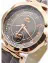 RELOJ ANALOGO CALIDAD AA PULSO CUERO CRISTALES / NO SUMERGIBLE