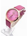 RELOJ ANALOGO CALIDAD AA PULSO CUERO CRISTALES / NO SUMERGIBLE