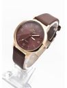 RELOJ ANALOGO CALIDAD AA PULSO CUERO CRISTALES / NO SUMERGIBLE