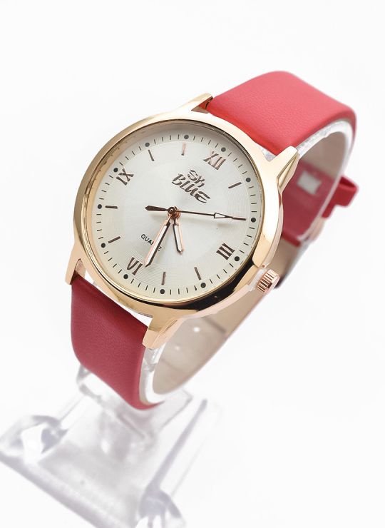 RELOJ ANALOGO CALIDAD AA PULSO CUERO CRISTALES / NO SUMERGIBLE