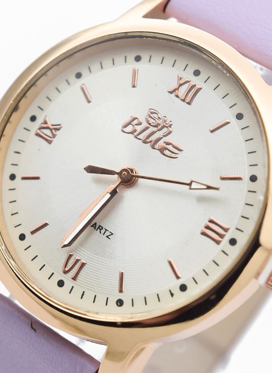 RELOJ ANALOGO CALIDAD AA PULSO CUERO CRISTALES / NO SUMERGIBLE