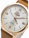 RELOJ ANALOGO CALIDAD AA PULSO CUERO CRISTALES / NO SUMERGIBLE