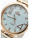 RELOJ ANALOGO CALIDAD AA PULSO CUERO CRISTALES / NO SUMERGIBLE