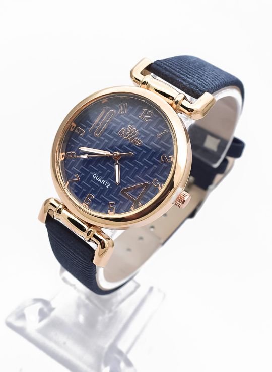 RELOJ ANALOGO CALIDAD AA PULSO CUERO CRISTALES / NO SUMERGIBLE
