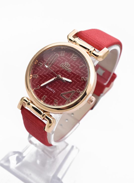 RELOJ ANALOGO CALIDAD AA PULSO CUERO CRISTALES / NO SUMERGIBLE