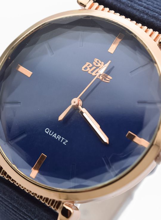 RELOJ ANALOGO CALIDAD AA PULSO CUERO CRISTALES / NO SUMERGIBLE