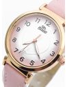 RELOJ ANALOGO CALIDAD AA PULSO CUERO CRISTALES / NO SUMERGIBLE