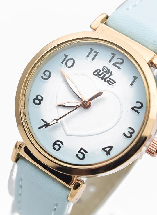 RELOJ ANALOGO CALIDAD AA PULSO CUERO CRISTALES / NO SUMERGIBLE