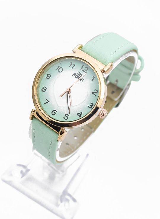 RELOJ ANALOGO CALIDAD AA PULSO CUERO CRISTALES / NO SUMERGIBLE
