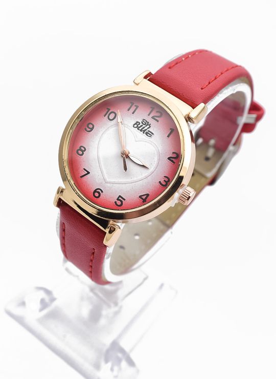 RELOJ ANALOGO CALIDAD AA PULSO CUERO CRISTALES / NO SUMERGIBLE