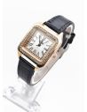 RELOJ ANALOGO CALIDAD AA PULSO CUERO CRISTALES / NO SUMERGIBLE