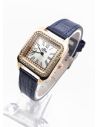 RELOJ ANALOGO CALIDAD AA PULSO CUERO CRISTALES / NO SUMERGIBLE