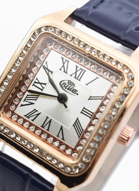 RELOJ ANALOGO CALIDAD AA PULSO CUERO CRISTALES / NO SUMERGIBLE
