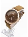 RELOJ ANALOGO CALIDAD AA PULSO CUERO CRISTALES / NO SUMERGIBLE