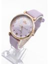RELOJ ANALOGO CALIDAD AA PULSO CUERO CRISTALES / NO SUMERGIBLE