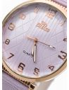 RELOJ ANALOGO CALIDAD AA PULSO CUERO CRISTALES / NO SUMERGIBLE