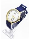RELOJ ANALOGO CALIDAD AA PULSO CUERO CRISTALES / NO SUMERGIBLE