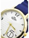 RELOJ ANALOGO CALIDAD AA PULSO CUERO CRISTALES / NO SUMERGIBLE