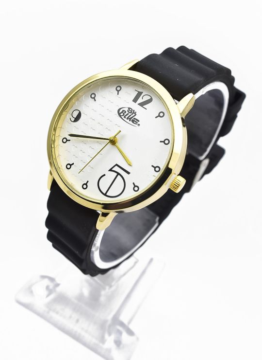 RELOJ ANALOGO CALIDAD AA PULSO CUERO CRISTALES / NO SUMERGIBLE
