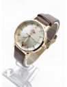 RELOJ ANALOGO CALIDAD AA PULSO CUERO CRISTALES / NO SUMERGIBLE
