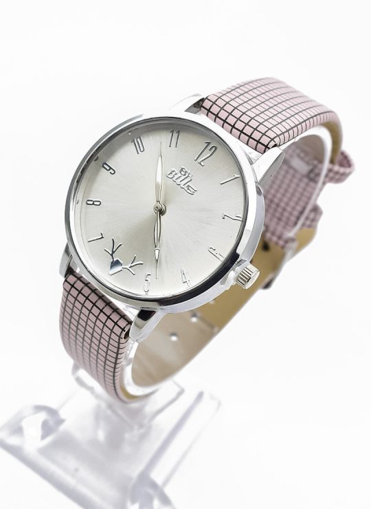 RELOJ ANALOGO CALIDAD AA PULSO CUERO CRISTALES / NO SUMERGIBLE