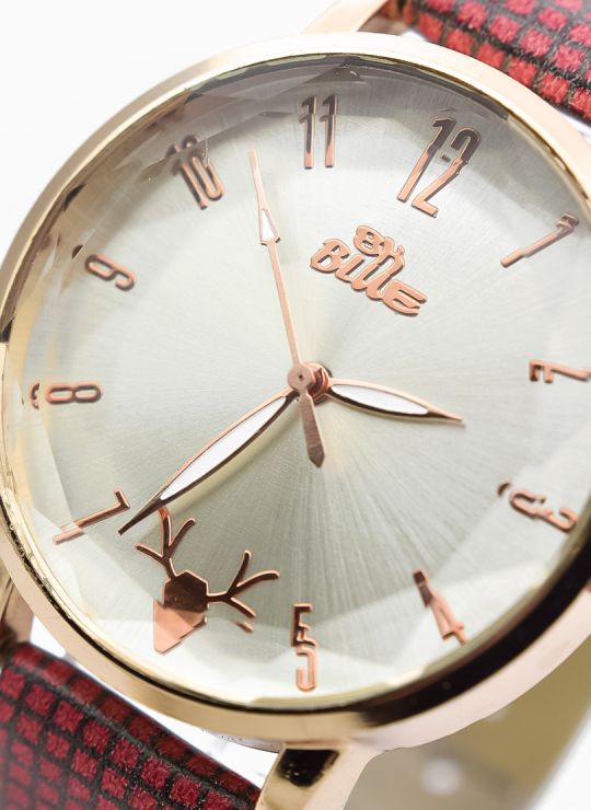 RELOJ ANALOGO CALIDAD AA PULSO CUERO CRISTALES / NO SUMERGIBLE