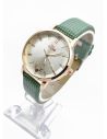 RELOJ ANALOGO CALIDAD AA PULSO CUERO CRISTALES / NO SUMERGIBLE