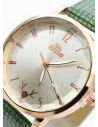 RELOJ ANALOGO CALIDAD AA PULSO CUERO CRISTALES / NO SUMERGIBLE
