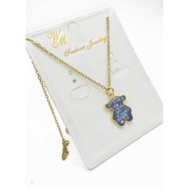 SET DE COLLAR, DIJE EN ACERO INOXIDABLE 316L
