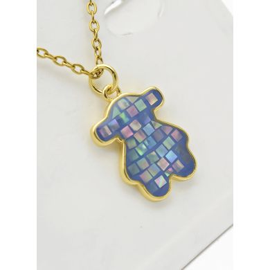 SET DE COLLAR, DIJE EN ACERO INOXIDABLE 316L