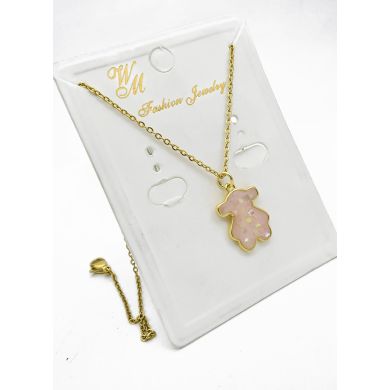 SET DE COLLAR, DIJE EN ACERO INOXIDABLE 316L