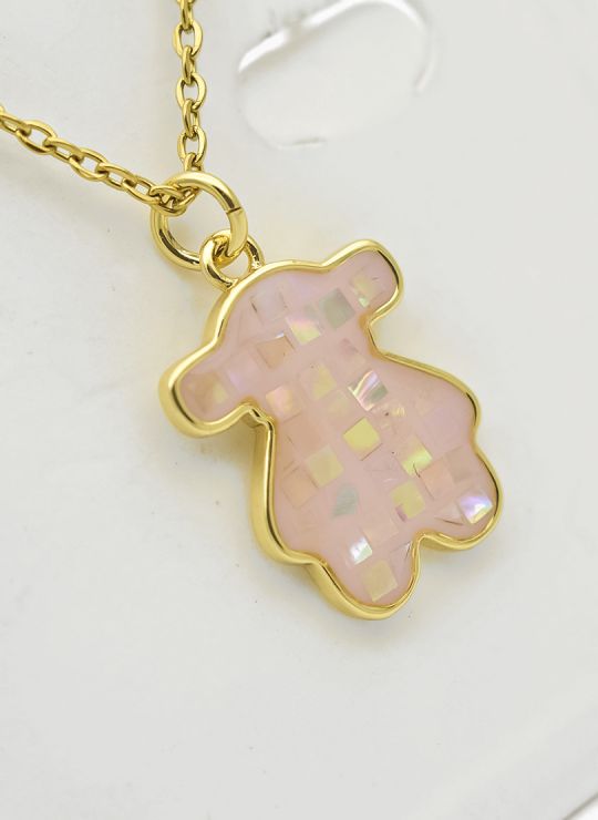 SET DE COLLAR, DIJE EN ACERO INOXIDABLE 316L