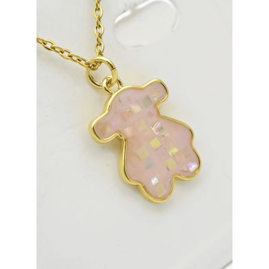 SET DE COLLAR, DIJE EN ACERO INOXIDABLE 316L