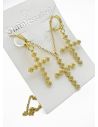 SET DE COLLAR, DIJE EN RODIO CON MICROCIRCIONES 